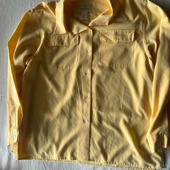 Susan Bristol Yellow Button Down Shirt - Picture 3 of 7